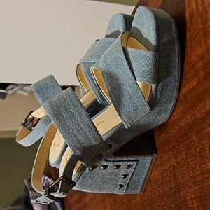 Jessica Simpson denim Nellenie platform sandal